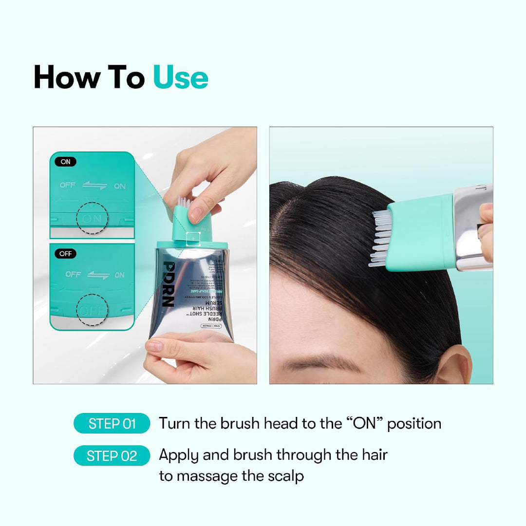 PDRN Reedle Shot Brush Hair Serum