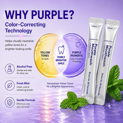Purple Whitening Mouthwash- 20 Sachets
